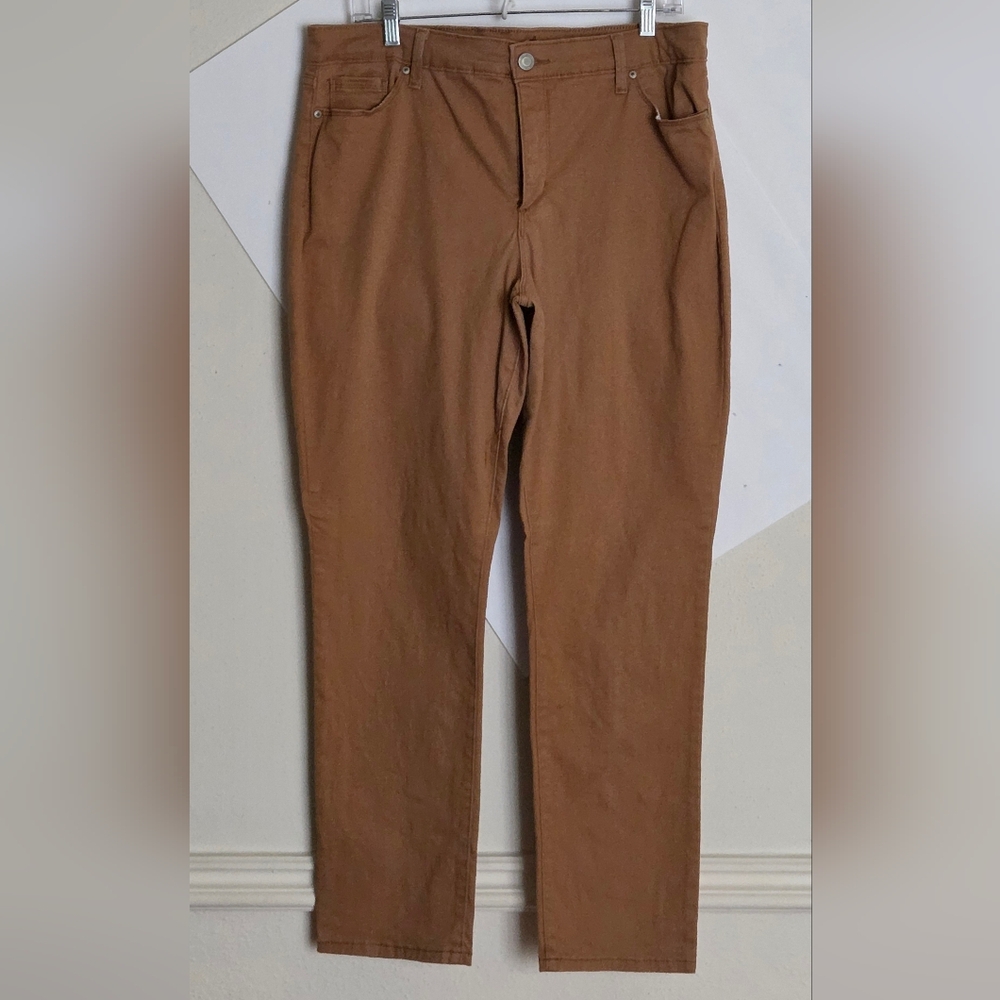 Bandolino Amy Chino Pants in Brown Tan (Sz. 14)